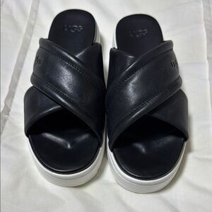 UGG Black Slide Sandals